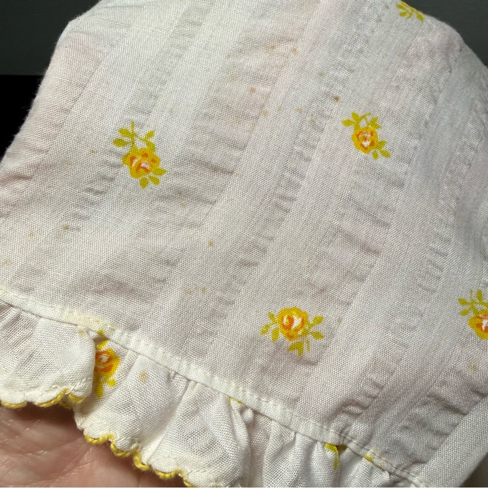 🌼 Vintage Miss Elaine Union Made Seersucker Wrap Dress Robe Sz S/M 🌼 - Picture 14 of 16